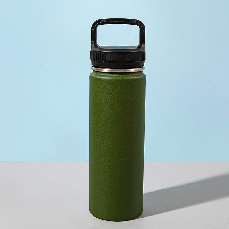 Customized Household Wide-Mouth Stainless Steel Double-Layer Thermos Bottle Pattern Logo Design Large Capacity Office Drinking Cup