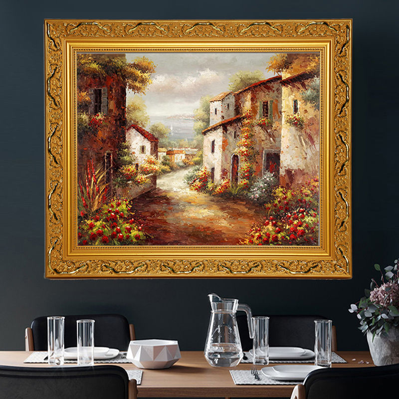 油画外框框装裱数字像框架欧式复古画框相框挂墙定作任意尺寸批发