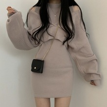 韩国chic2件套连衣裙