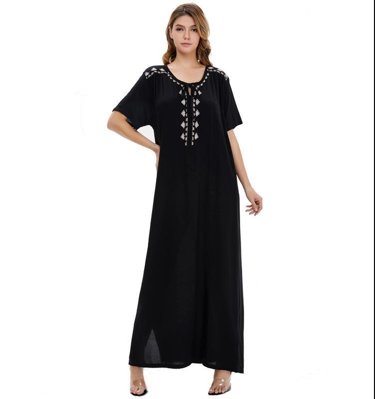 Cross-Border Dubai Middle East Muslim Muslim Muslim Saudi Arabia Women's Robe Long Dress Abaya Dress