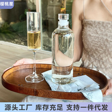 新中式玻璃瓶冷泡瓶冷萃咖啡密封瓶分装酒壶耐热玻璃杯瓶套装