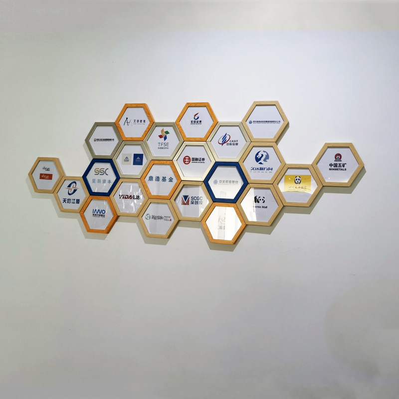 六边形相框画框六角菱形异形现代简约创意树脂照片墙组合挂墙