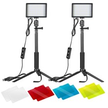 亚马逊常规三色方形可加换色片LED摄影补光视频补光摄影灯直播灯