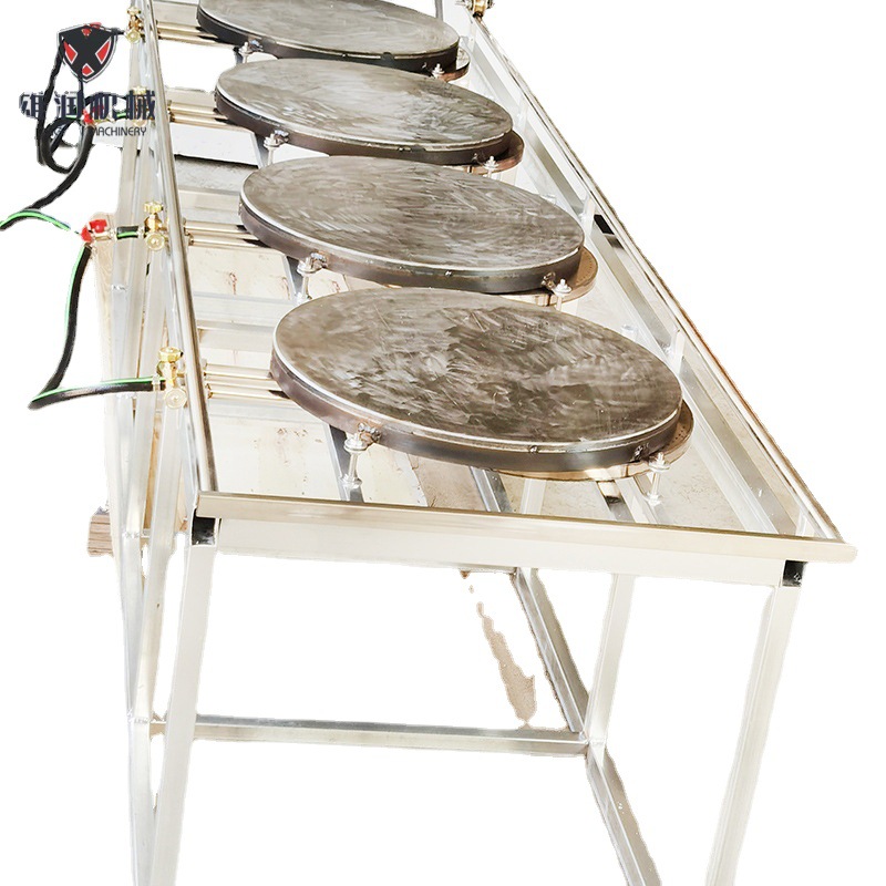 商用燃气煎饼果子机摆摊煎烙饼机半自动推拉印刷式山东杂粮煎饼机