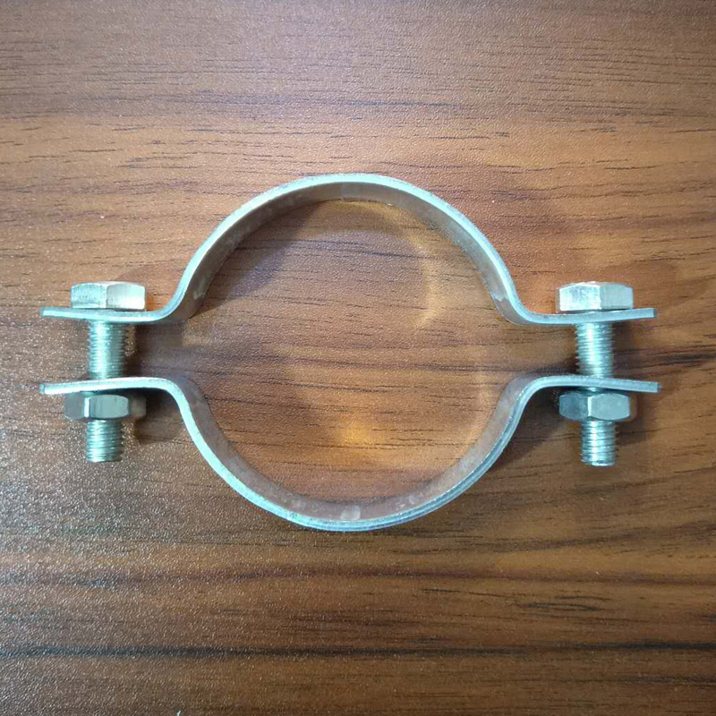 加厚镀锌铁电线卡扣广告牌卡箍方管夹抱箍u型管卡骑马卡水管抱卡1
