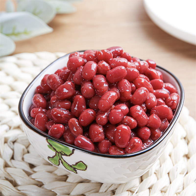 红豆罐头奶茶店专用即食蜜豆糖纳豆熟红豆糖蜜豆糖纳红豆冰粉配料
