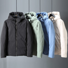 李宁冬季新款韦德棉花糖圣诞男女短款保暖连帽羽绒服外套aymr511