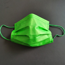 牛油果绿色一次性口罩4层加厚同色耳带口罩撞色网红同款FaceMask