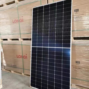 longi隆基太阳能600w610w620w双面原厂a级组件太阳能光伏电池板