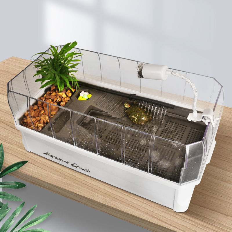 乌龟缸特大号专用防逃家用水陆巴西龟缸别墅造景免换水生态饲养箱