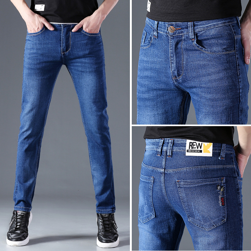   6 Seiko All-Matching Slim Fit Pants Men's Fashion Brand Characteristic Stretch Classic Youth Jeans Men's Factory Direct Men's Clothing
