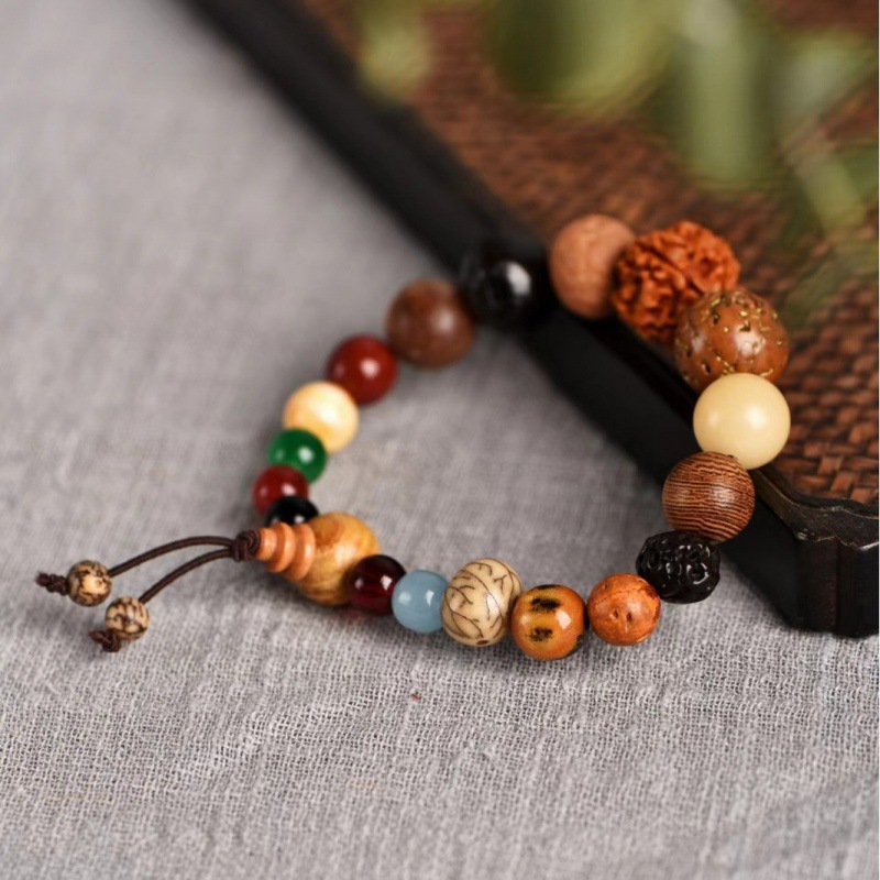 热卖十八籽菩提子手串18佛珠根子念珠链寺庙结缘景区纪念男女情侣