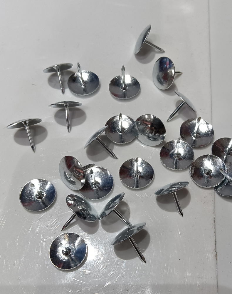 图钉按钉可钉墙装饰钉镀镍大头钉子摁钉图丁工字钉圆头小图钉金属