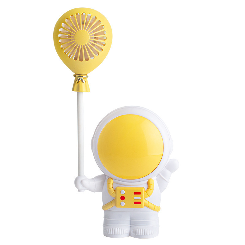 2023 Spaceman Mini Little Fan Usb Charging Student Desktop Portable Hand-Held Electric Fan with Pencil Sharpener