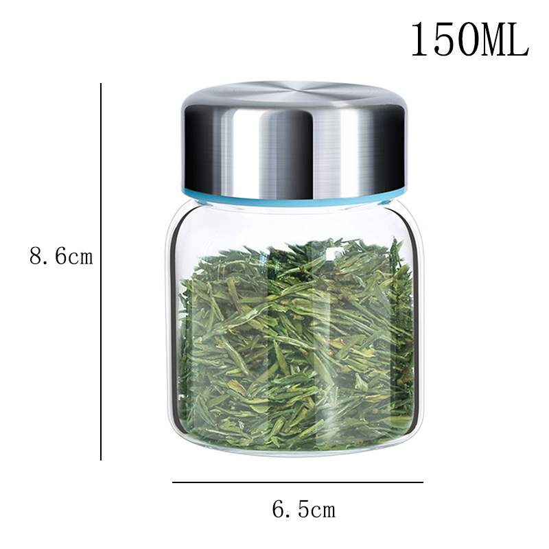 Kitchen Household Sealed Bird's Nest Jar 150ml 200ml Borosilicate Glass Yogurt Honey Tea Jar