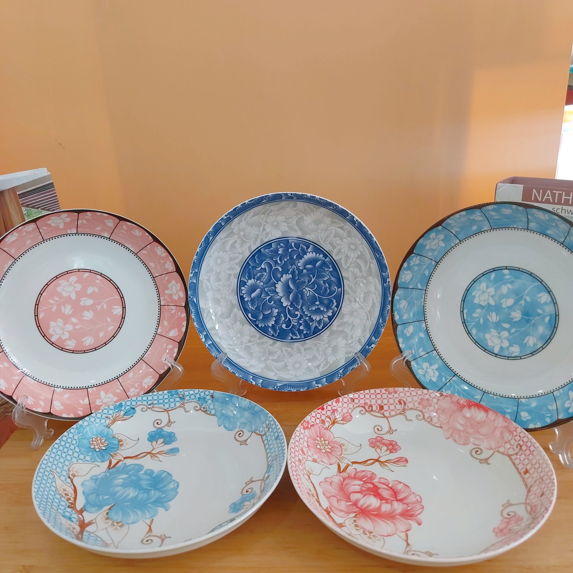 3寸陶瓷印花果盘厨房用品网红餐具盘多花色多图案