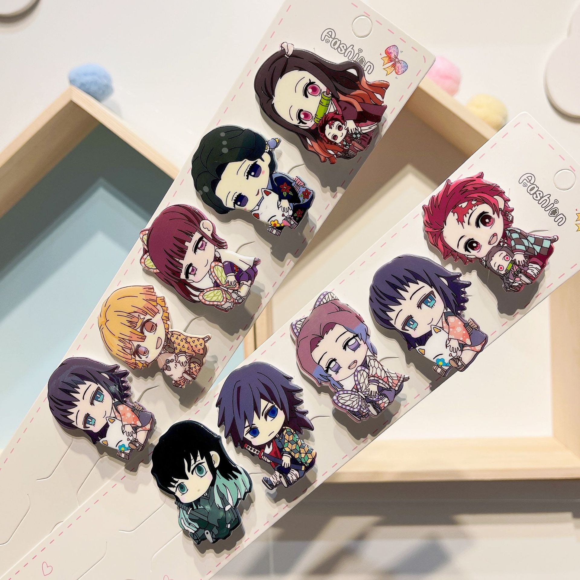 女儿童卡通动漫发饰品demonslayer鬼灭鬼灭之刃发夹卡压鸭夹