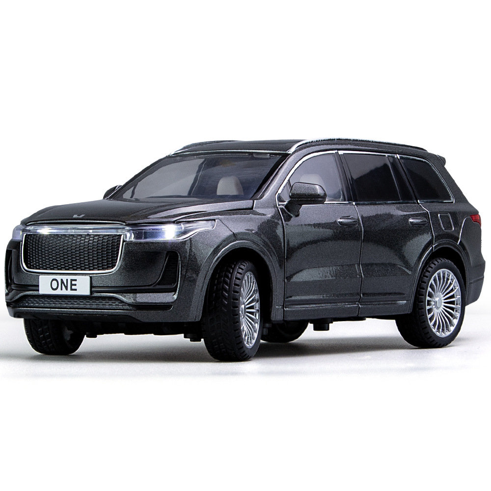 1:24理想one仿真越野汽车合金声光回力儿童玩具车模摆件礼品批发