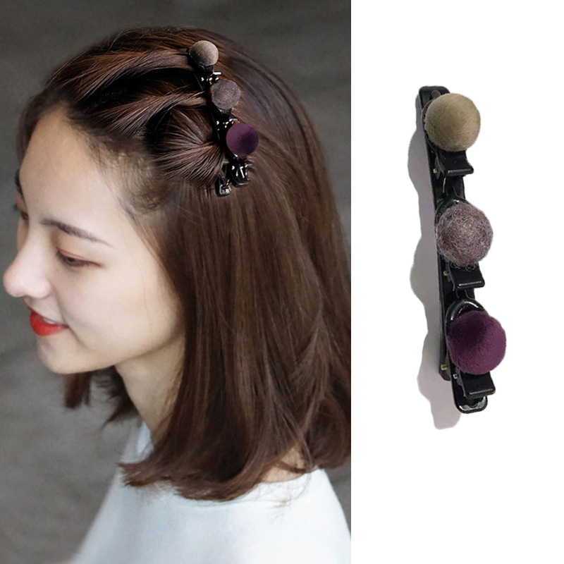 短发头饰编发发夹碎发刘海夹前额鸭嘴夹侧边夹一字发卡女发饰