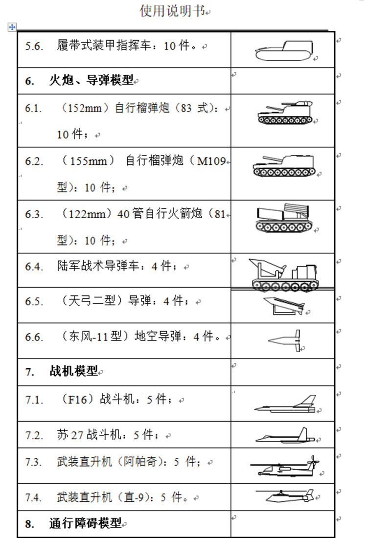 模拟fd-3分队沙盘军事教学演示沙盘框训练器材fd-3分队组合沙盘