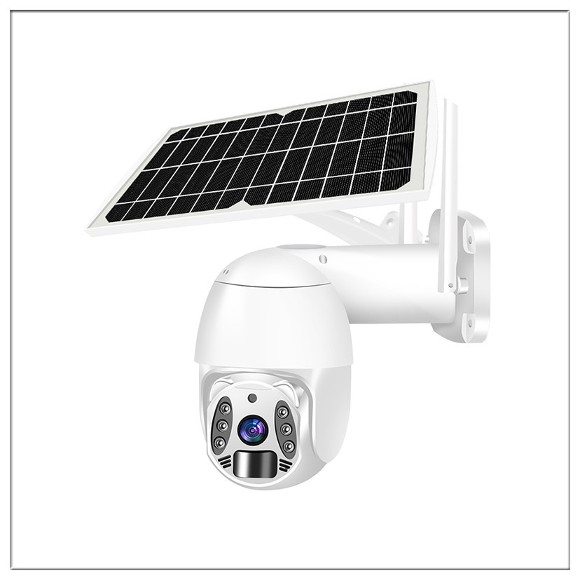 厂家直销家用智能网络监控摄像机 300万像素户外太阳能防水摄像头