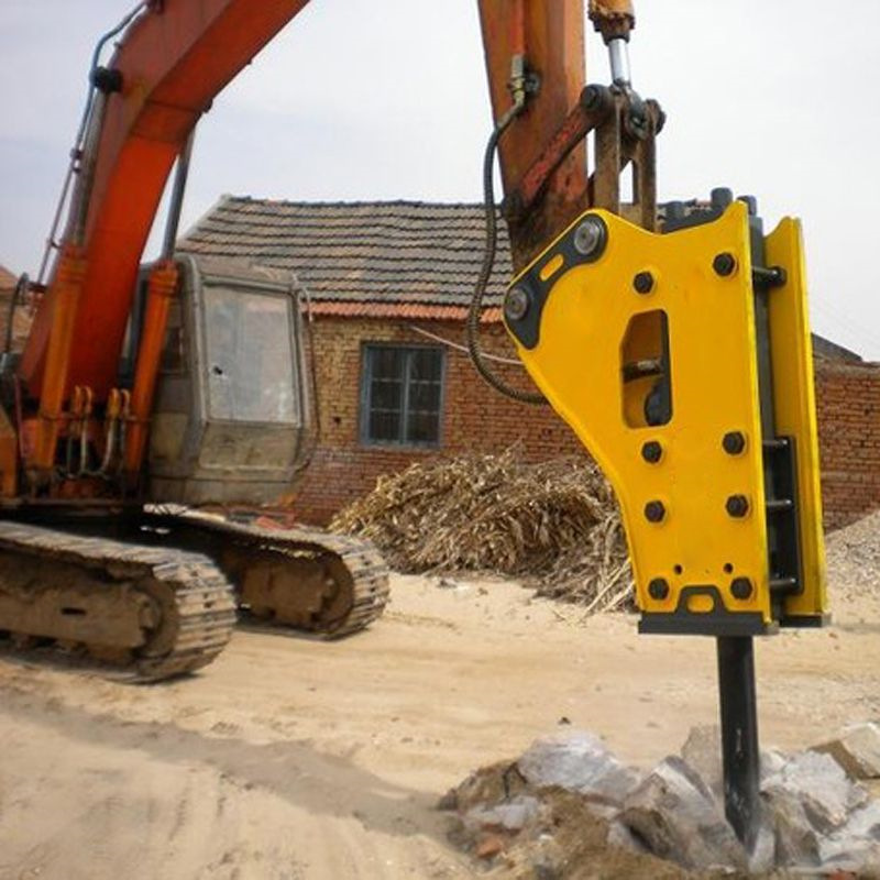 迅速破碎挖机液压粉碎机配件钎杆140旋转破碎锤头