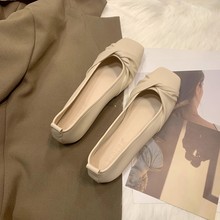 如熙女鞋38码乐福鞋一字带奶奶鞋女春款平底网红单鞋复古玛丽珍