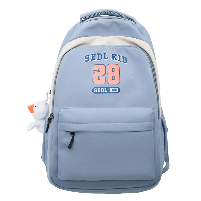 Backpack Wholesale 2023 New Junior and Middle School Students Schoolbag Women's Casual Simple College Student Trip Backpack