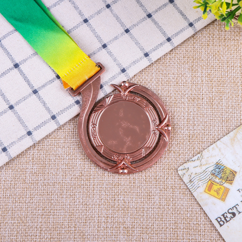 Manufacturers Supply Medals Customized Listing Children's Metal Gold Medal Marathon Primary School Student Sports Medal