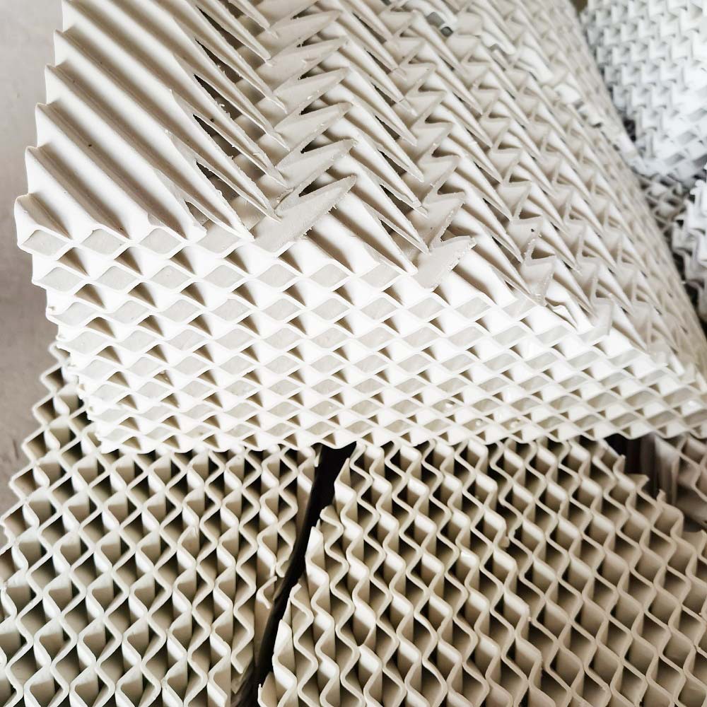 陶瓷规整波纹填料化工填料塔用填料陶瓷波纹板