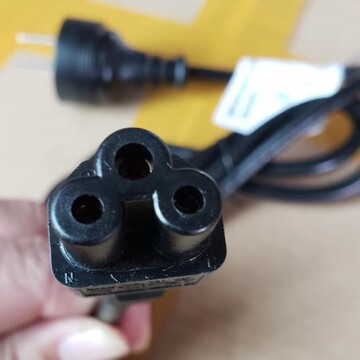 笔记本电源线三孔梅花3芯电脑显示器联想惠普戴尔华硕充电线插头