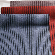 楼梯灰色红色拉绒地毯可散裁 PVC七条纹地毯酒店走廊防滑全铺地垫