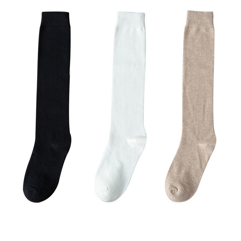 JK Uniform Calf Socks Women's Socks Ins Trendy Spring and Autumn Long Japanese Style Purified Cotton Long All-Matching Knee Length Socks