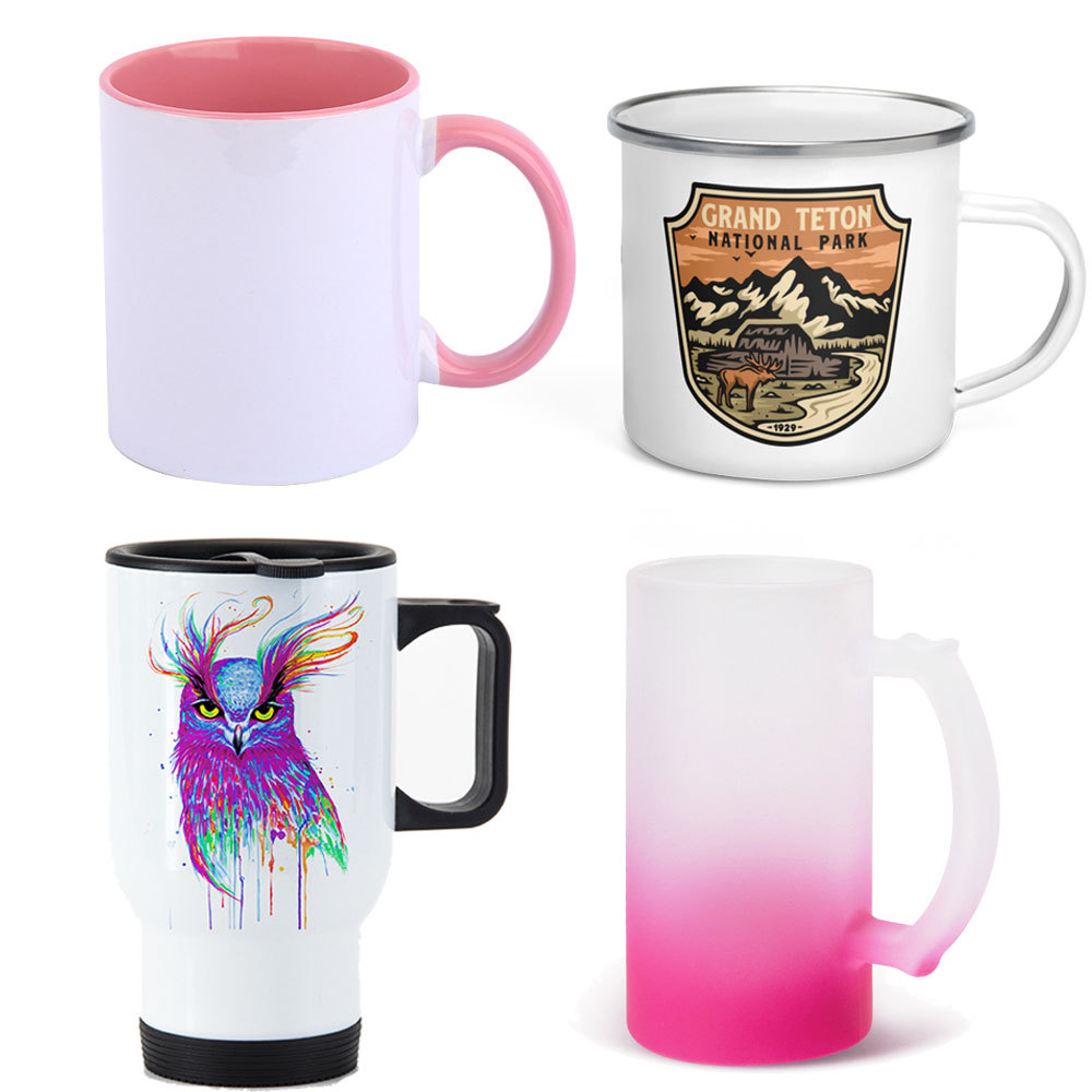 Heat Transfer Sublimation White Cup Mug Ceramic Cup 11Oz Blank Coated Cup Color Changing Ceramic Cup Factory Direct Sales