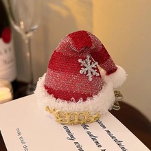 可爱圣诞头饰圣诞帽发夹边夹发卡甜美小鹿鹿角小夹子圣诞节礼物女