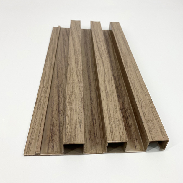 厂家定制仿木纹铝型材无缝凹凸装饰板背景墙门头招牌装修长城板