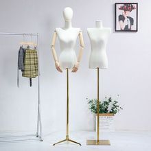 平肩直角肩小胸模特展示架女模特模具女半全身人台韩版服装店橱窗