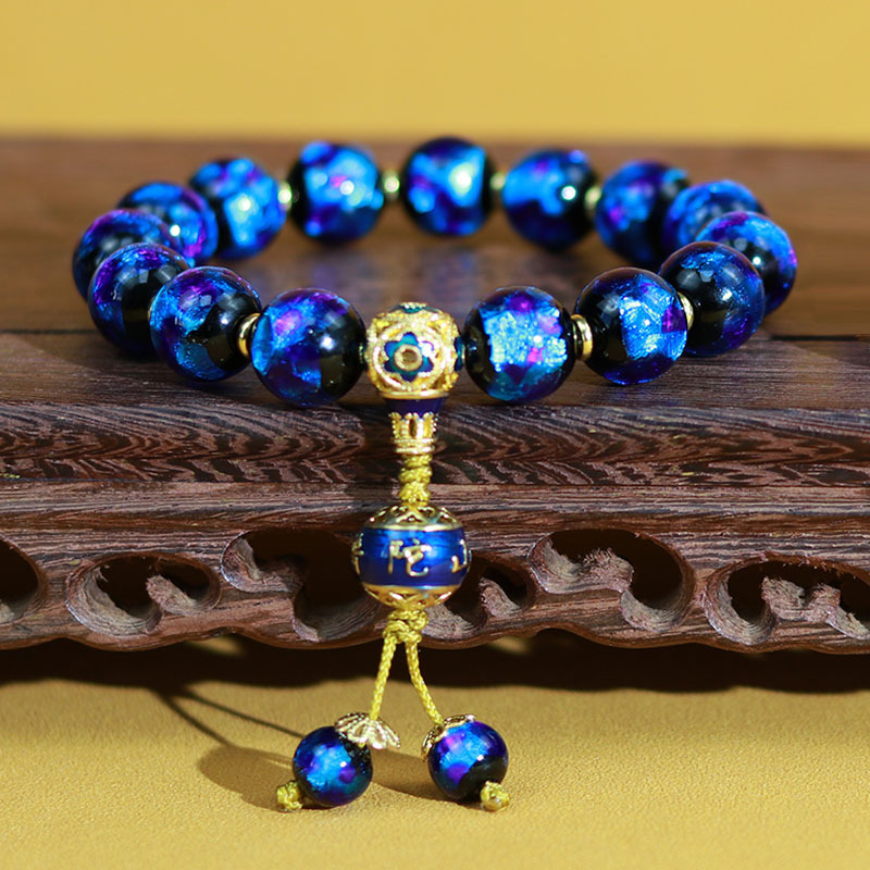 新款普陀山香灰琉璃手串手链十八籽多宝佛珠小红书网红饰品批发