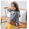 girl Autumn and winter Mink cashmere 2025 new pattern sweater children thickening Children baby Western style knitting Base coat girl Autumn and winter Mink cashmere 2025 new pattern sweater children thickening Children baby Western style knitting Base coat