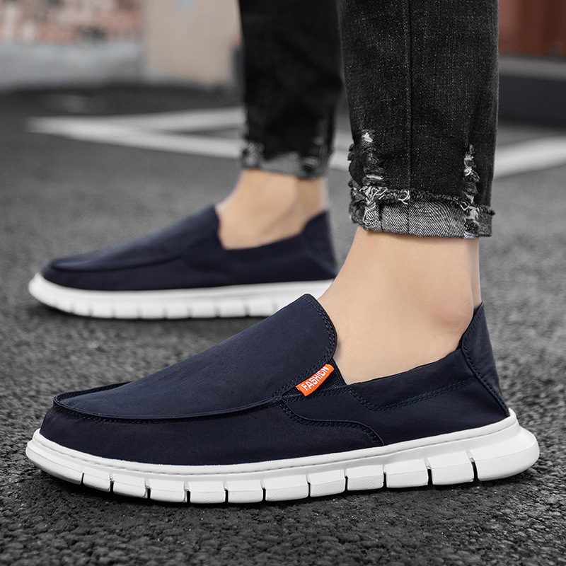 老北京布鞋工作鞋子男韩版潮流运动休闲板鞋男春季透气帆布鞋