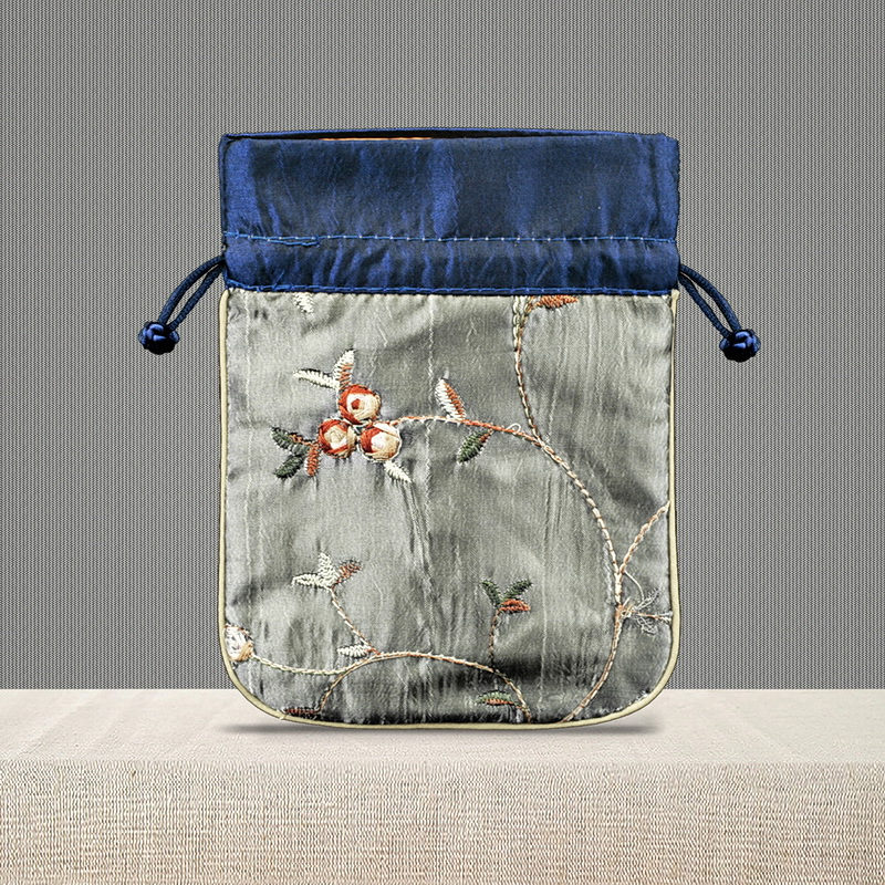 12*15古风高档绣花袋小荷包袋古代钱包复古刺绣小锦囊汉服香囊袋