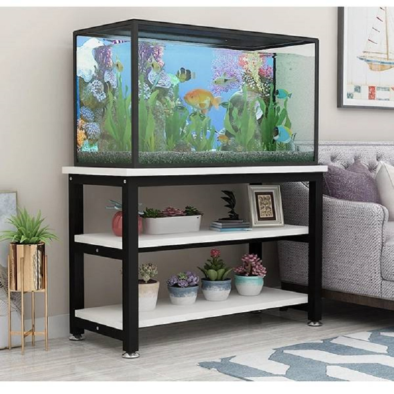 鱼缸架子底座金属铁艺客厅简约小型草缸架龟缸桌鱼缸底柜柜子