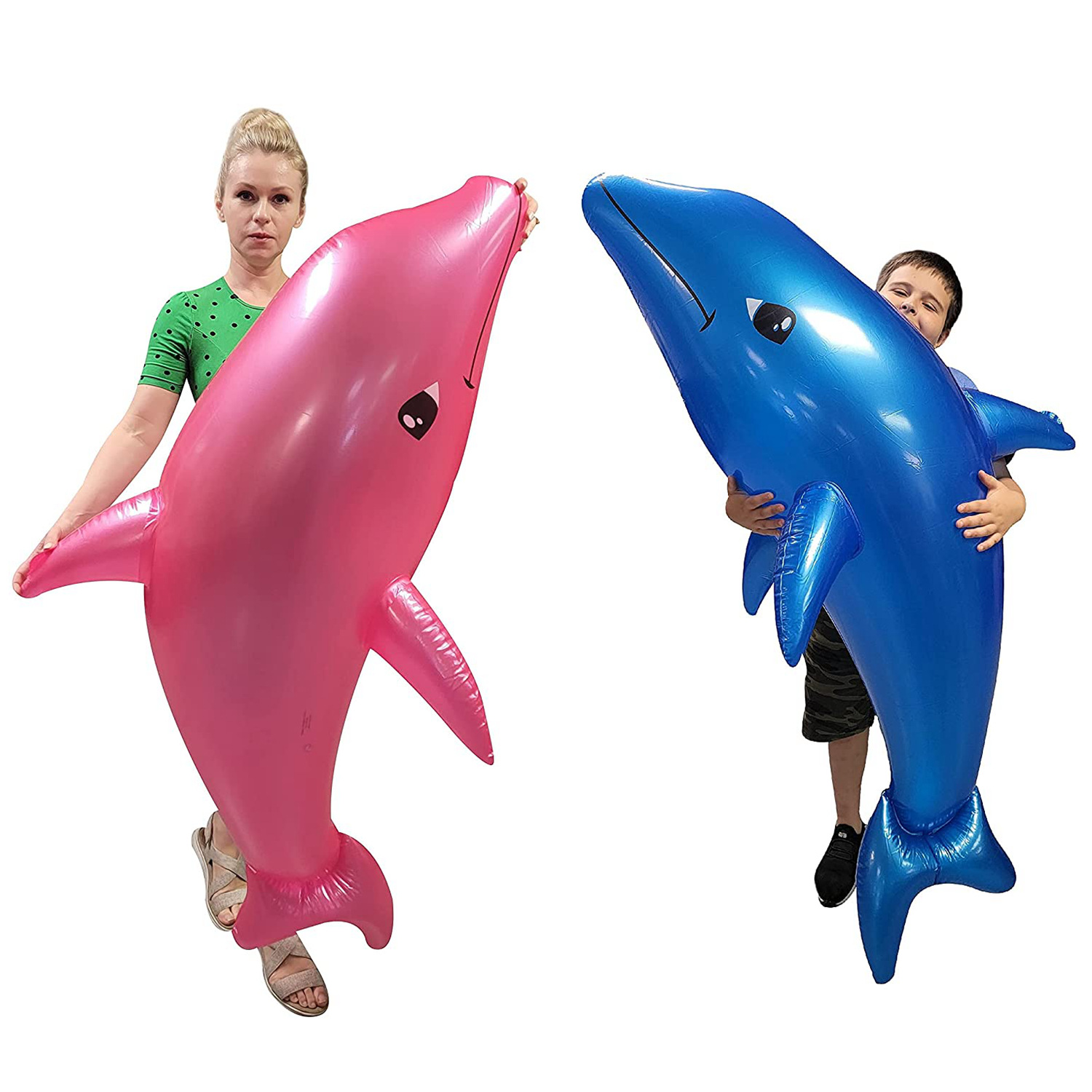 厂家定制充气海豚pvc坐骑 吹气海洋动物定制 户外儿童玩具出口