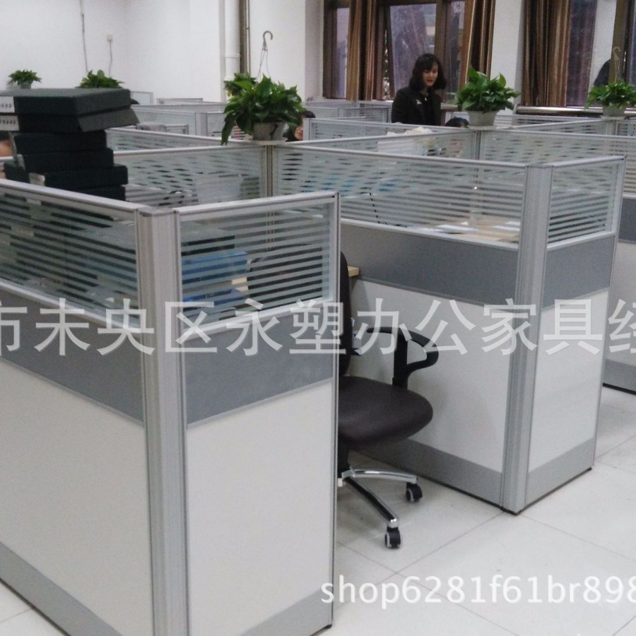 a西安办公家具厂家职员办公桌6人位员工桌组合4四人位卡座-阿里巴巴