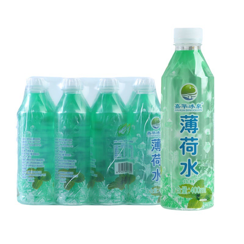 饮料果汁薄荷水清凉瓶装饮用水云南冷藏荷风味饮品400mlx12瓶整箱