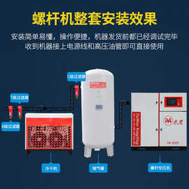 喷砂/喷漆用螺杆式空压机7.5kw 空气压缩机55kw 1 2 10立方0.8Mpa