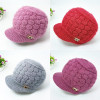 Autumn and winter lady Plush thickening Wool cap outdoors Cold proof keep warm Knitted hat Middle and old age fashion mom