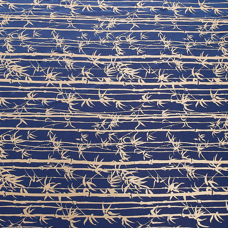 中国风竹子梭织沙发布高精密提花布抱枕坐垫桌旗布料飘窗垫子面料