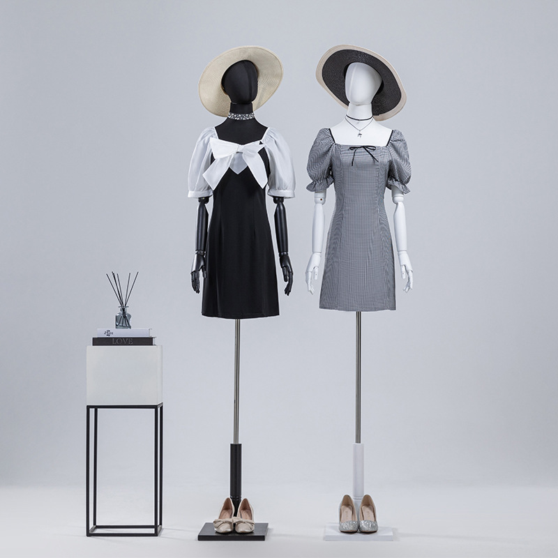 婚纱人偶模特道具女假人体橱窗展示架女装半身人台服装店模特架子