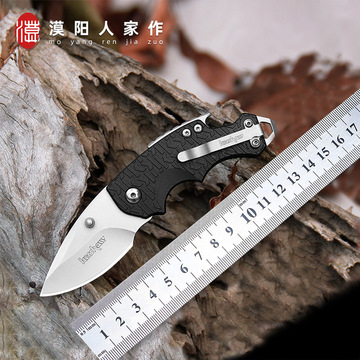 户外折叠刀拆快递小刀不锈钢野营刀野外便携防身刀具家用迷你折刀